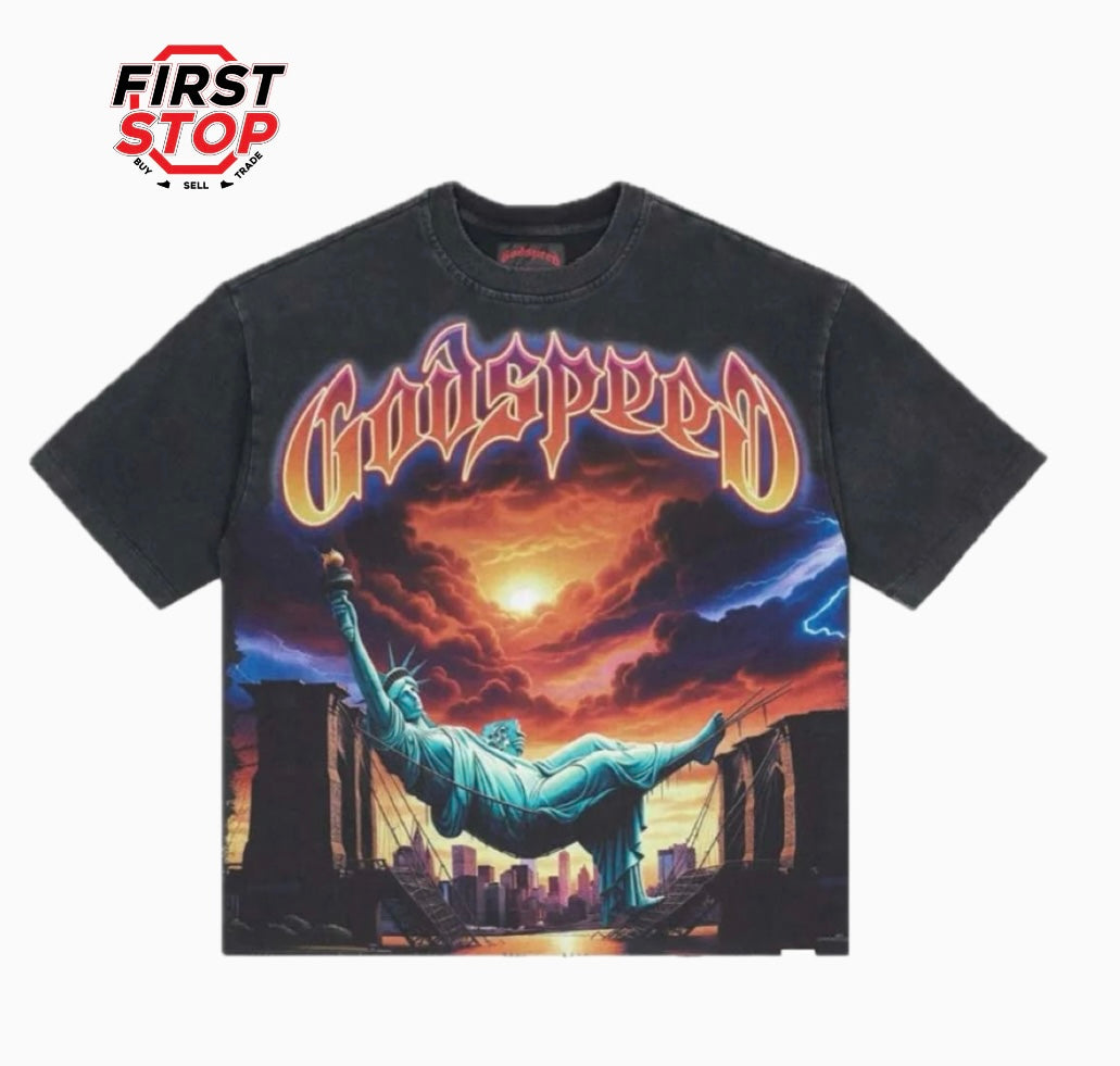 Godspeed Burnt Bridges Tee Black