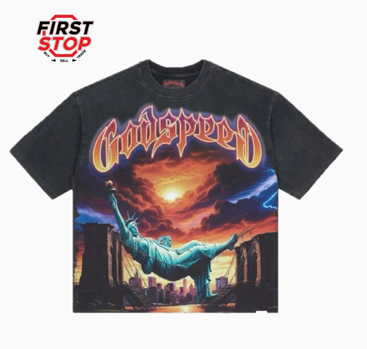 Godspeed Burnt Bridges Tee Black