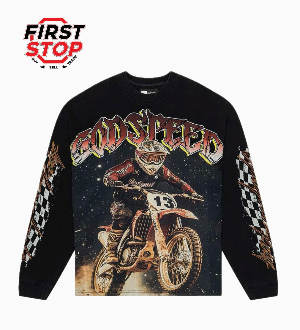 GODSPEED FULL THROTTLE L/S Tee Black