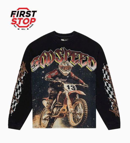GODSPEED FULL THROTTLE L/S Tee Black