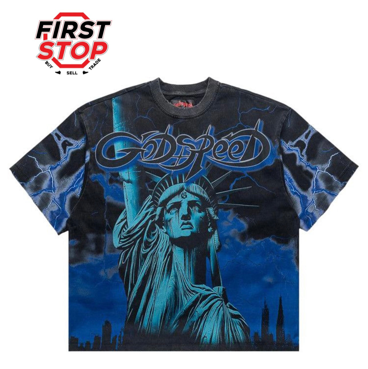 Godspeed Voltage Tee Black/Blue