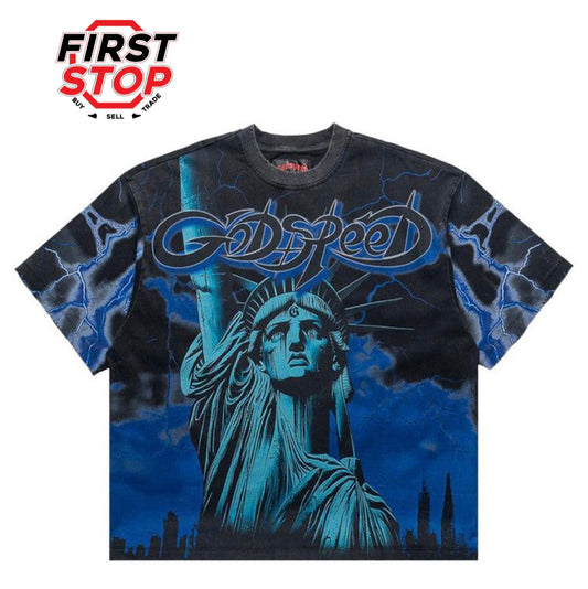 Godspeed Voltage Tee Black/Blue