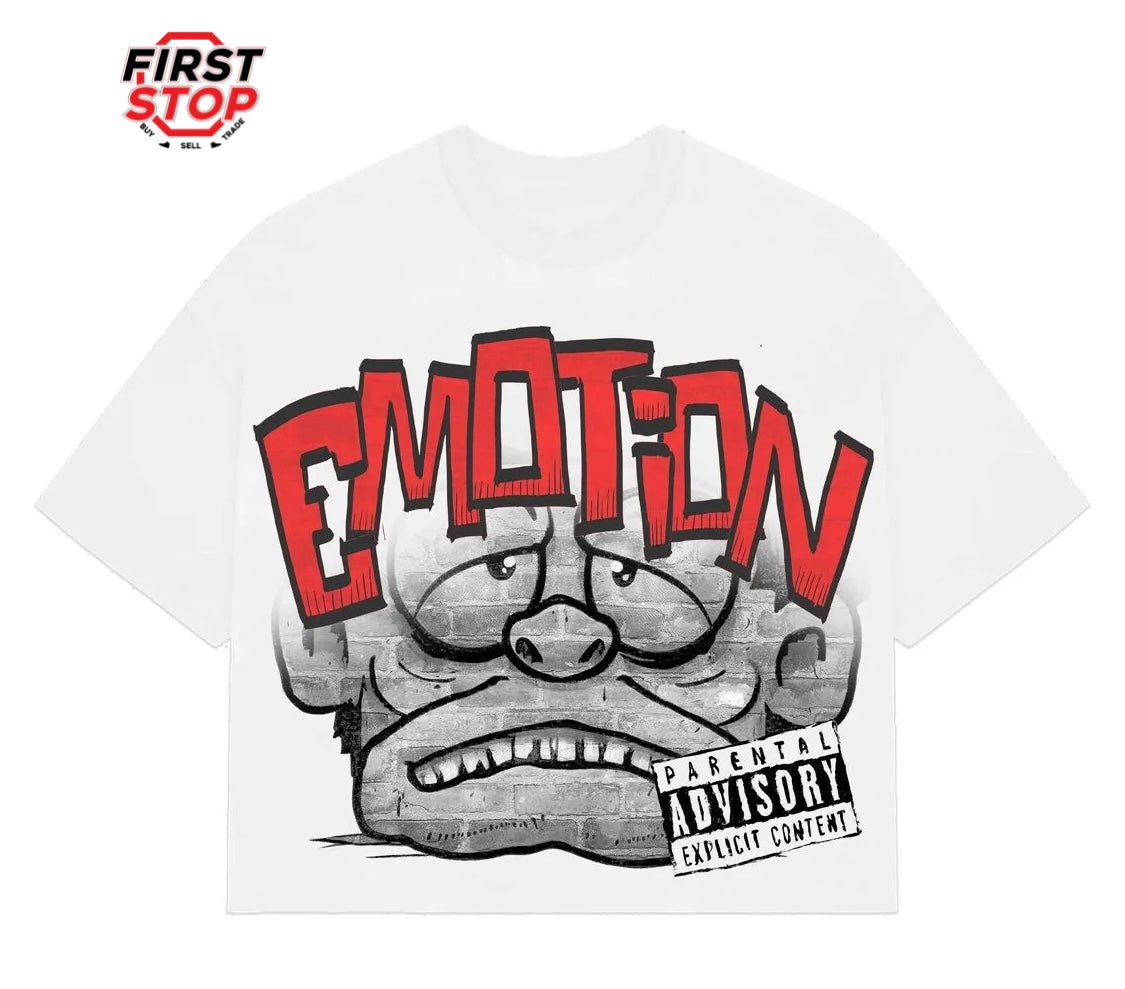 Mixed Emotions Monster Tee White