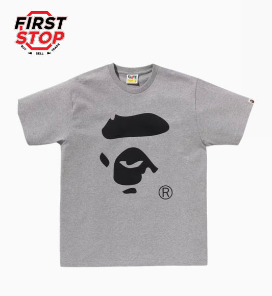 Bape Ape Face Tee Grey