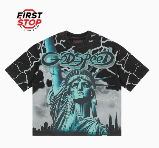 Godspeed Voltage Tee Wolf Grey / Black