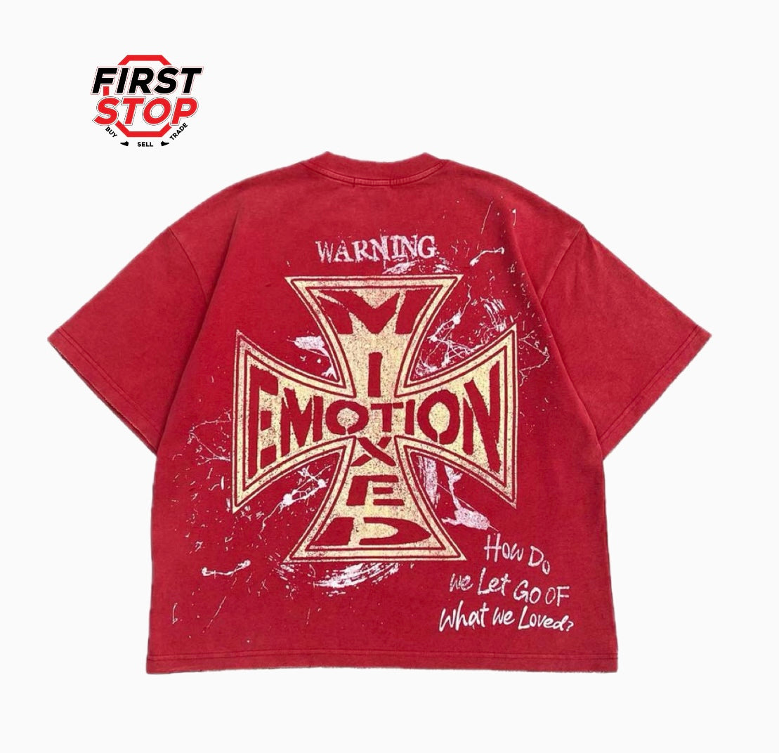 Mixed Emotions Red Crimson Tee