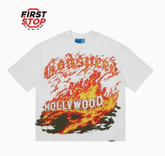 Godspeed Hollywood Inferno ll Tee White