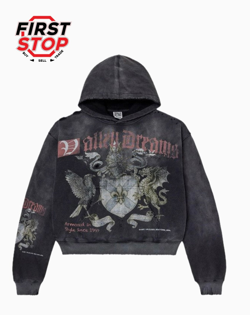 VALE Forever Crest Zip Up Black