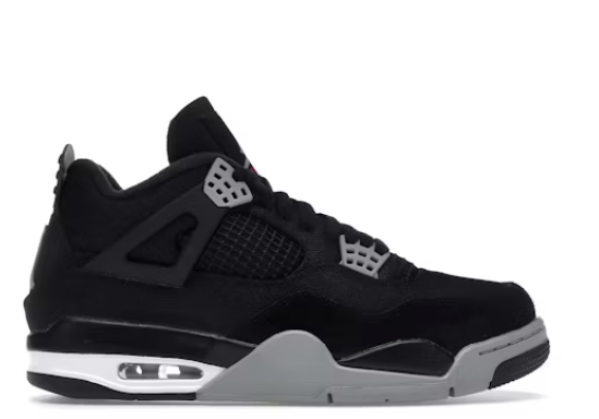 Air Jordan 4 Black Canvas