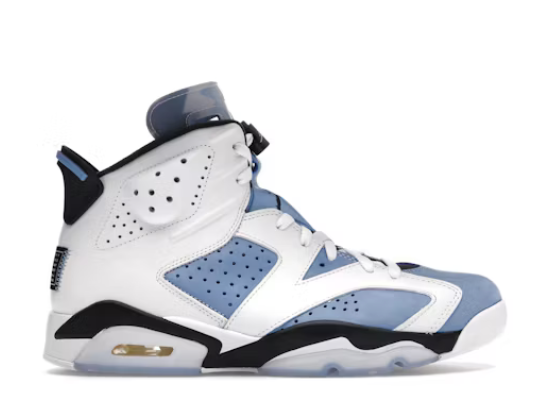 Air Jordan 6 UNC White