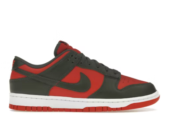 Nike Dunk Low Mystic Red Cargo Khaki