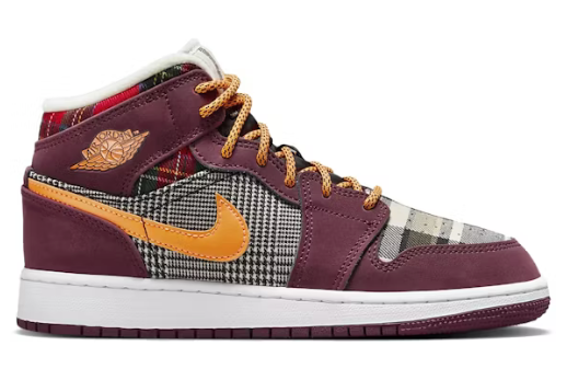 Air Jordan 1 Mid Plaid