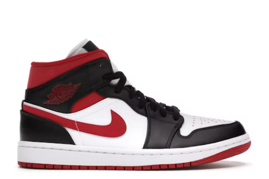 Air Jordan 1 Mid Gym Red Black White