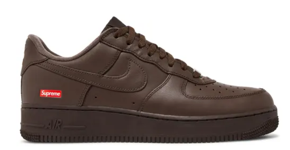Nike Air Force 1 low Supreme Baroque Brown