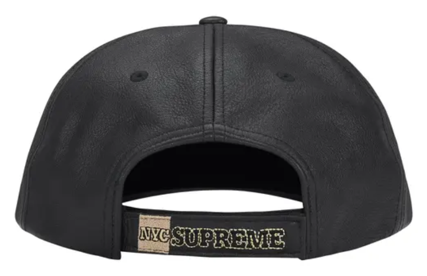 Supreme New York Leather 6-Panel 'Black'