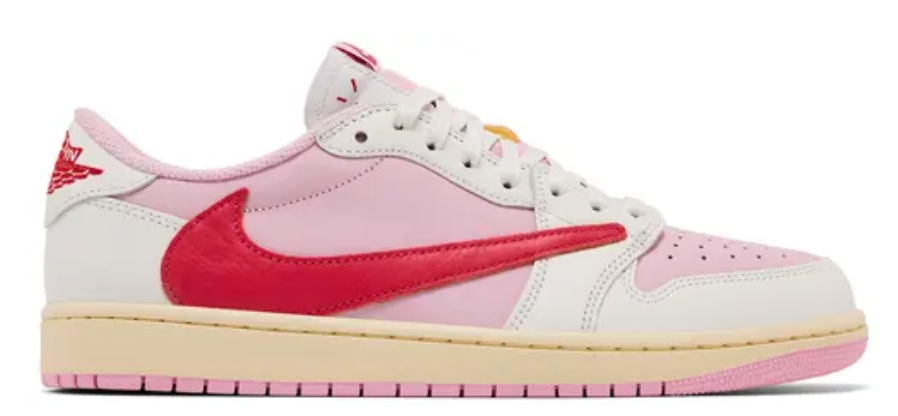 Air Jordan 1 low Travis Scott Sail Tropical Pink
