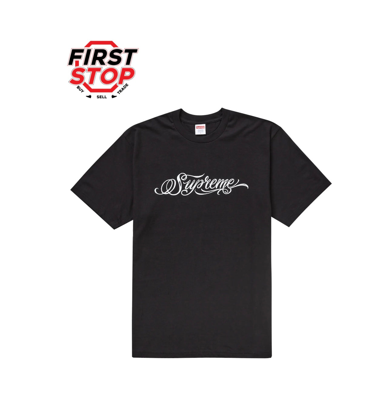 Supreme Script Tee Black