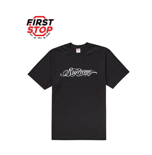 Supreme Script Tee Black